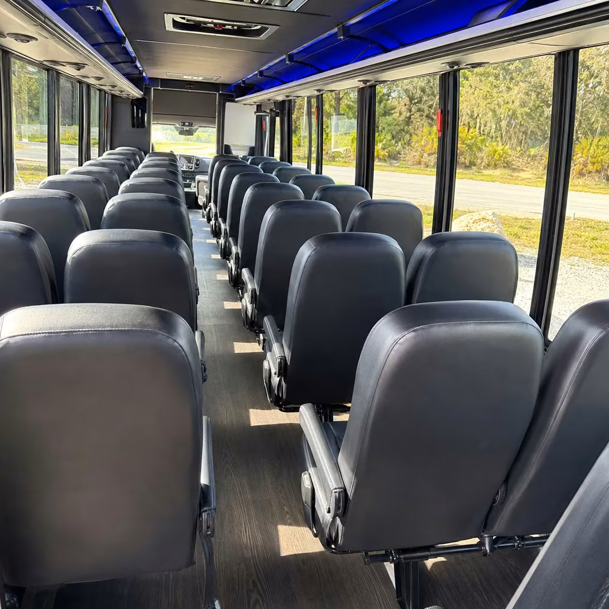 28 passenger minibus inside