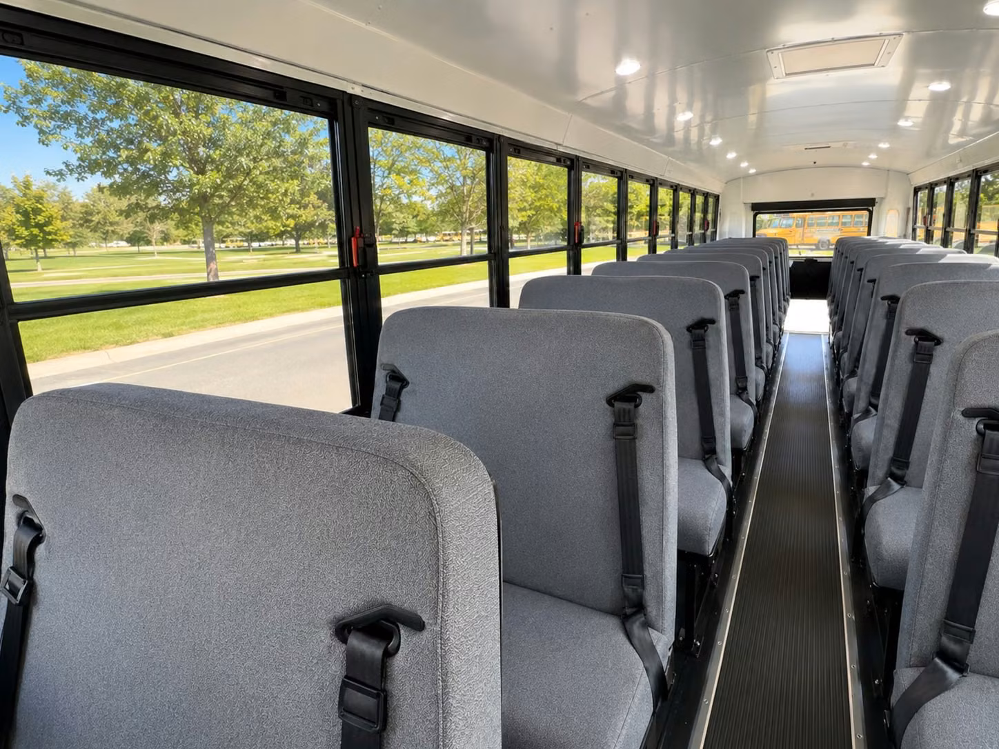 school bus inside