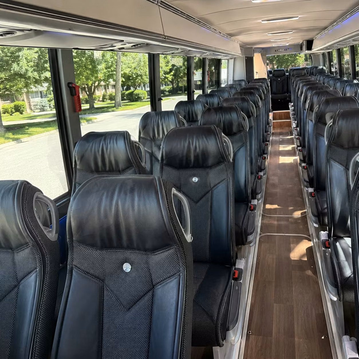 springfield charter bus rental interior